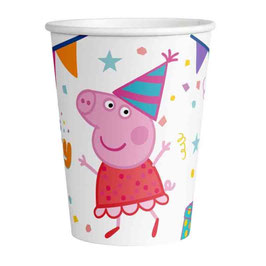 Bicchiere di Carta Peppa Pig "Peppa's Party" 8pz