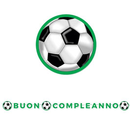 FESTONE MAXI BUON COMPLEANNO CON PALLONI DA CALCIO 6MT