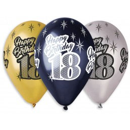 Palloncini lattice "Happy birthday 18"