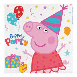 Tovagliolo di Carta Peppa Pig "Peppa's Party" 20pz