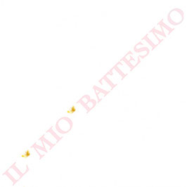 Festone Rosa con Farfalle "Il Mio Battesimo" 3.6mt