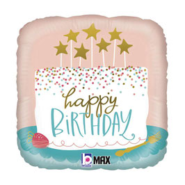 Palloncino in Foil 18" Happy Birthday "Confetti Cake