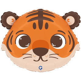 Palloncino in Foil 18" Junior Shape Testa di Tigre "Funny Tiger Head"