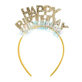 Cerchietto per Capelli con Micro Paillettes "Happy Birthday"
