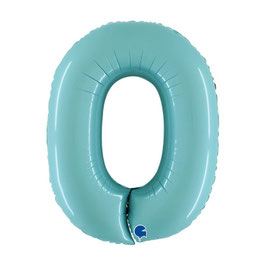 Palloncino mylar numero Celeste