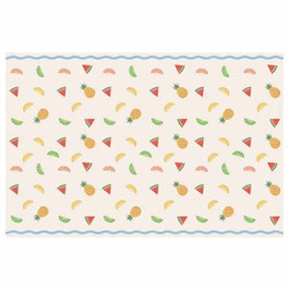 Tovaglia di Carta 120x180cm con Frutta, Ananas, Lime, Arancia e Anguria