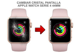 Cambiar / Reparar Cristal de pantalla APPLE WATCH Serie 4 44MM ( A1978 / A1976 / A2008 )