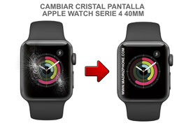 Cambiar / Reparar Cristal de pantalla APPLE WATCH Serie 4 40MM ( A1977 / A1975 / A2007  )