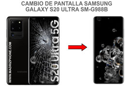 Cambiar / Reparar pantalla completa Samsung Galaxy S20 ULTRA SM-G988B
