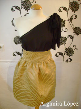 Camisa gasa negra