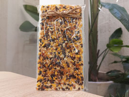 DN. TABLETA DE CHOCOLATE BLANCO CON NIBS, AVELLANA Y MANGO (100 GR) "MAR NEGRE"