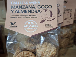 RP. GALLETAS AVENA MANZANA, COCO Y ALMENDRA (200 GR) "NATWINS"