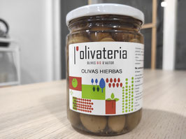 DN. ACEITUNAS HIERBAS (225 gr) "L'OLIVATERIA"