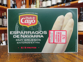 EP. ESPÁRRAGOS DE NAVARRA ENTEROS EXTRA 6/8 (220 GR) "VIUDADECAYO"