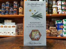 EP. CRACKERS DE ROMERO Y ACEITE DE OLIVA VIRGEN EXTRA (125 gr) "THE FINE CHEESE CO"