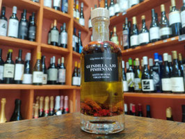 EP. ACEITE DE OLIVA CON GUINDILLA, AJO Y PIMIENTAS (250 ML) "LLÀGRIMES DEL CANIGÓ"
