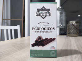 DN. BARQUILLOS ECOLÓGICOS CON CHOCOLATE (90 GR) "SANT TIRS"