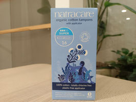 DN. TAMPONES ECOLÓGICOS SÚPER CON APLICADOR (16 UNIDADES) "NATRACARE"