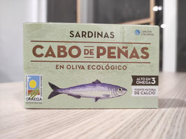 DN. SARDINAS EN ACEITE DE OLIVA VIRGEN EXTRA ECOLÓGICO "CABO DE PEÑAS"