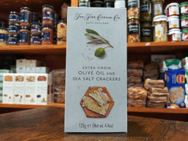 EP. CRACKERS DE ACEITE DE OLIVA VIRGEN EXTRA Y SAL MARINA (125 gr) "THE FINE CHEESE CO"