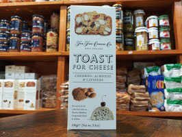EP. TOSTADA DE QUESO CON CEREZAS, ALMENDRAS Y SEMILLAS DE LINO (100 gr) "THE FINE CHEESE CO"