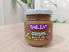 DN. TARRITO DE PERA, CIRUELA Y PLÁTANO ECOPLÓGICO (130 GR) "SMILEAT"