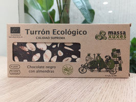 DN. TURRÓN ECOLÓGICO CHOCOLATE NEGRO CON ALMENDRAS (200 GR) "MASSA XUXES"