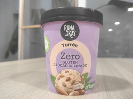 DN. HELADO ECOLÓGICO SIN AZÚCAR REFINADO DE TURRÓN (400 GR) "RUNA KAY"