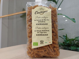 DN. ESPIRALES DE SÉMOLA INTEGRAL DE TRIGO DURO KHORASAN (500 GR) "CASTAGNO"