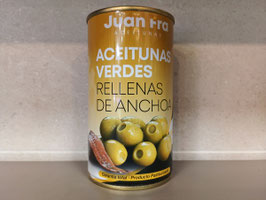 MC. ACEITUNAS VERDES RELLENAS DE ANCHOA "ACEITUNAS JUAN FRA"