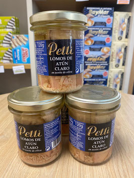 SM. LOMOS DE ATÚN CLARO EN ACEITE DE OLIVA (212 ML) "PELLI"