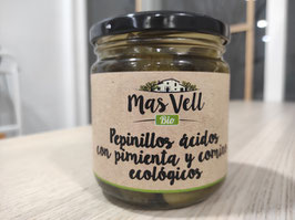 DN. PEPINILLOS ÁCIDOS CON PIMIENTA Y COMINO (350 gr) "MAS VELL"