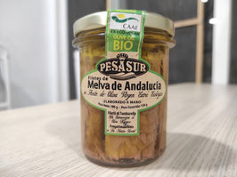 DN. LOMOS DE MELVA DE ANDALUCÍA EN ACEITE DE OLIVA VIRGEN EXTRA ECOLÓGICO (195 gr) "PESASUR"