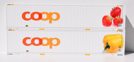 COOP CONTAINER 45 FT 1 X FRAISES + 1 X POIVRON JAUNE