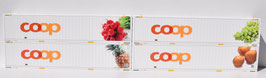 COOP CONTAINER 45 FT 1 X RAISIN + 1 POMME DE TERRE + 1 X ANANAS + 1 X RADIS ROUGE
