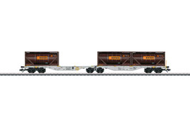 MARKLIN 47802 DOUBLE WAGON PORTE CONTENEURS SGGRSS BERTSCHI