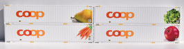 COOP CONTAINER 45 FT  1 X POMME + 1 X CAROTTE + 1 X POIRE + 1 X SALADE