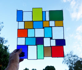 modernes Tiffany Fensterbild XL Bunte Vielfalt
