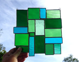 Sonnenfänger grüne Vielfalt Tiffany Fensterbild (reduziert)