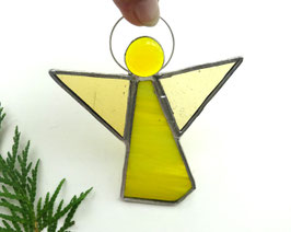 Weihnachtsengel Tiffany Fensterbild Schutzengel Glasengel