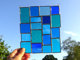 Sonnenfänger türkise Vielfalt Tiffany Fensterbild