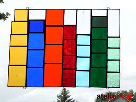 Fensterbild Bunte Vielfalt Tiffany