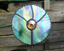 Gartenstecker Blume aus Tiffany Glas Gartendeko
