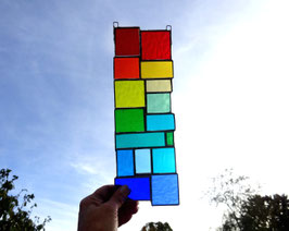 modernes Tiffany Fensterbild Bunte Vielfalt