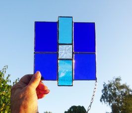 Fensterbild modernes Glasbild Tiffany Sonnenfänger