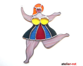 Fensterbild Nana (Niki de Saint Phalle) Tiffany