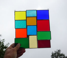 modernes Tiffany Regenbogen Fensterbild Bunte Vielfalt