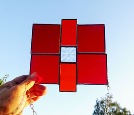 Fensterbild modernes Glasbild Tiffany Sonnenfänger