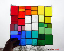 modernes Tiffany Fensterbild Regenbogen