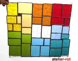 modernes Tiffany Fensterbild Bunte Vielfalt